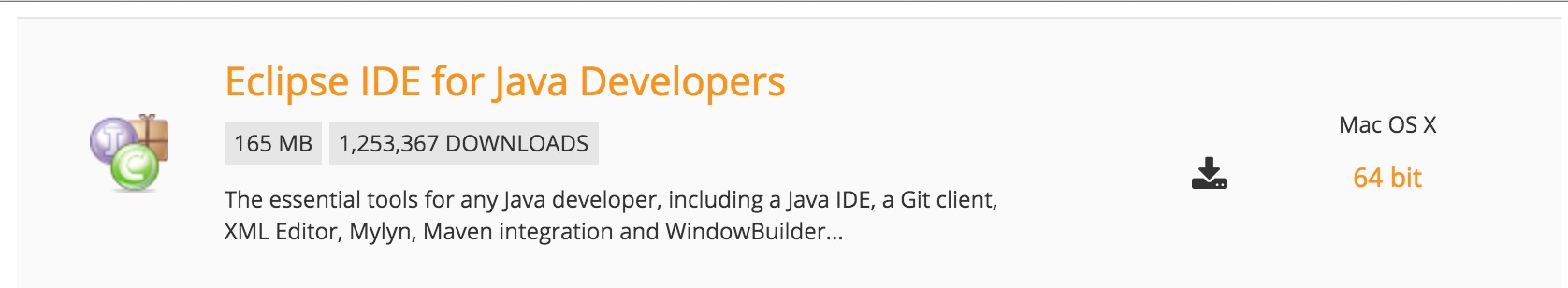 Eclipse IDE for Java Developers