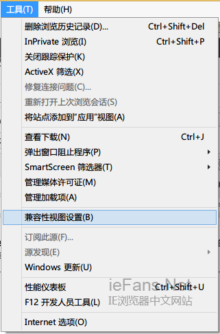 兼容性视图设置