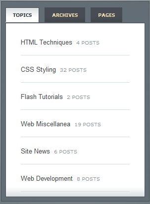 Slick Tabbed Content Area using CSS & jQuery